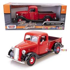 Pickup 1937, vermelha/preta - Showcasts 73233 - 1:24 Diecast by Motor Max