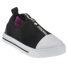 Tênis Infantil Feminino Slip On Play Preto Unipasso 115-05-001-Feminino