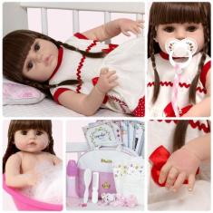 Boneca Bebe Reborn Realista Enxoval Completo Envio Imediato - Cegonha 