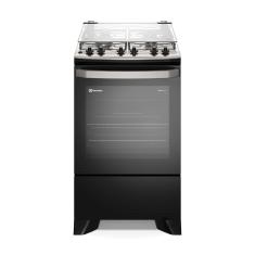Fogão 4 bocas Electrolux Preto Experience com Mesa Inox, Timer e Tripla Chama (FE4TP) Bivolt