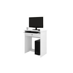 Mesa De Computador Pratica Com Gaveta Branco - ej Móveis