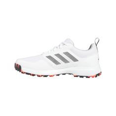 adidas Tênis de golfe masculino Tech Response Spikeless 3.0, Calçado branco/preto/cinza dois, 41