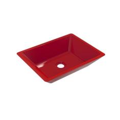 Cuba de Apoio RT45 Retangular 44,5X35cm Colorida - Compace Decor, Verm