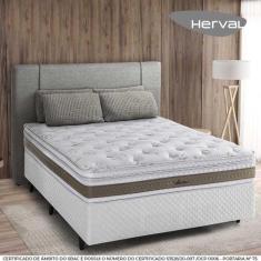 Cama Box Casal Molas Ensacadas Herval Amore, 67x138x188 cm