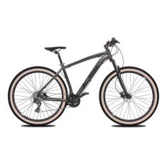 Bicicleta Aro 29 KSW 24 Marchas Freio a Disco Sistema K7 e Suspensão de 100mm com Trava-Masculino