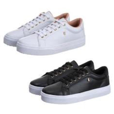 Kit 2 Pares Tenis Feminino Casual Estilo Shoes-Feminino