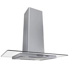 Coifa De Ilha Vidro Reto 90cm Fogatti 127V