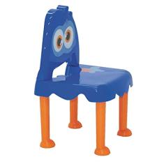 Cadeira Plástica Infantil Montável Monster, Tramontina, Azul/Laranja