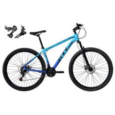 Bicicleta Aro 29 Gti Roma Alumínio 21v Câmbios Shimano Freio a Disco -
