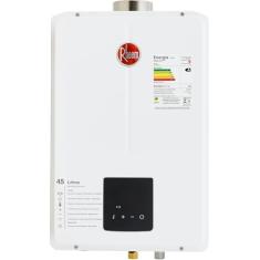 Aquecedor de Água a Gás Natural Rheem Digital 45 litros GN Bivolt