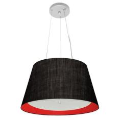 Lustre Pendente Cone Vivare Md-4119 C pula Em Tecido 21x40x30