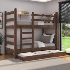 Treliche Madeira Maciça - vira 2 Camas - para Colchão 78/88 x 188cm Du