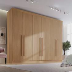 Guarda Roupa Casal mdf 6 Portas 6 Gavetas Paris Plus