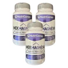 3x Mix Magnésio  Bisglicinato, Malato e Taurato  Nutrigenes