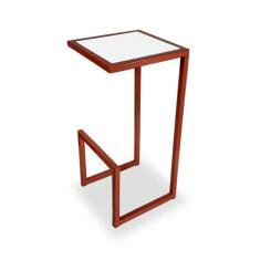 Banqueta Banco Alto Rochester Cozinha Área Gourmet Cobre e Branco - Ge