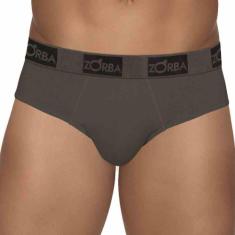 Cueca Zorba Slip Plus - 0716, Chumbo, M