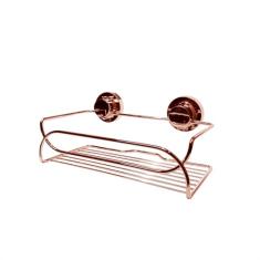 SUPORTE MULTIUSO COM VENTOSA ROSÉ GOLD 4050RG