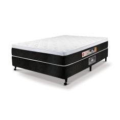 Cama Castor Casal Black e White Air One Face D45 138x188x50 + Box Castor