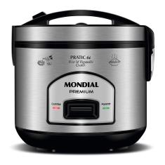 Panela Elétrica De Arroz Mondial Pratic PE-43-6X Preto/Inox