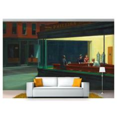 Papel De Parede Cidade Antiga Lanchonete Retrô  Cda55 - Você Decora