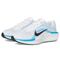 Nike Tênis de corrida masculino Winflo 11 Road, Herói branco/preto e azul, 8.5 X-Wide