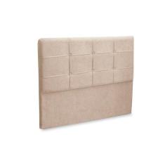 Cabeceira London 1,60 Suede Amassado Bege - JS Móveis