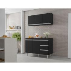 Balcão Gabinete Para Pia Andreia e Armário Aéreo Andreia 120cm Ajl Móv