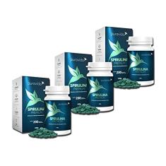 3x Spirulina Premium Pura Vida 200 Tabl. Prensados A Frio