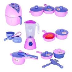 Brinquedo Cozinha Infantil Menina Panelinhas 16 Peças