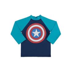 Camiseta Surfista Marlan Fps Longa Avengers Capitão América
