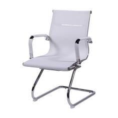 Cadeira De Escritorio Eames Esteirinha Baixa Fixa - Tela Mesh Branca -