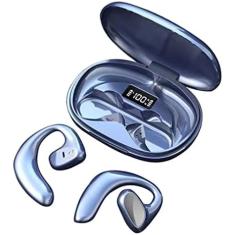 Fones De Ouvido De Condução Óssea Bluetooth Sem Fio TWS - Fones De Ouvido De Toque Aberto Com Microfone E Estojo De Carregamento, Cancelamento De Ruído, Fone De Ouvido Para Corrida/ciclismo/caminh