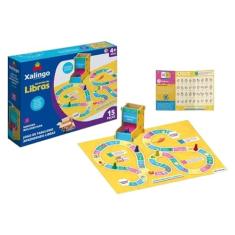 Brinquedo Pedagógico Em Madeira Jogo de Tabuleiro Aprendendo Libras