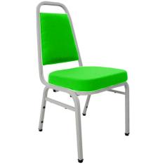 Cadeira Empilhável para Auditórios Linha Hotel Plus Verde