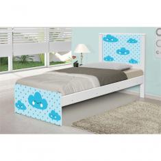 Cama Solteiro Nuvem Menino