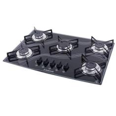 Fogão Cooktop 5q Lines Safanelli 5 Bocas Preto Fcl50, Bivolt