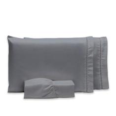 Roupa de Cama Casal 400 Fios Micropercal 3 Pçs Jogo de Lençol Extra Ma