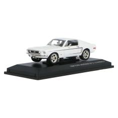 Miniatura Ford Mustang GT 1968 Escala 1/43 Branco Lucky