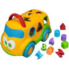 Caminhão de Brinquedo Baby Land Dino Escolar - Cardoso Toys com Acessó