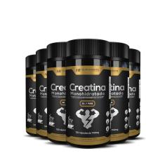 6X Creatina Monohidratada 3G Pure 120Caps Hf Suplementos