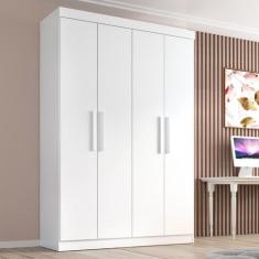 Guarda Roupa Solteiro Lisboa 4 Portas 2 Gav - Quarta Divisão Móveis, B