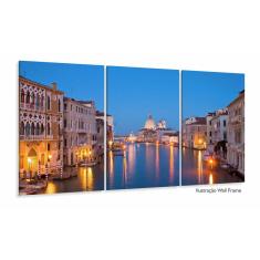 Quadro Veneza Paisagem Sala Escritorio Em Tecido 120x60 3 pe