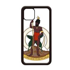 Capa Vanuatu Oceania National Emblema para iPhone 12 Pro Max para Apple Mini Mobile Case