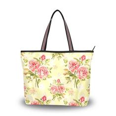Bolsa de ombro feminina My Daily com lindas rosas floral, Multi, Medium