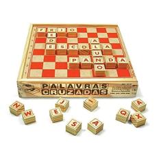 Palavras Cruzadas 67 Peças Cx. Madeira