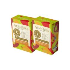 Kit 2 Sabonetes Barra 100% Vegetais Mystical Wood Ayurvédika