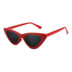 Óculos De Sol Retro Gatinho Moda Blogueiras Vermelho - Agoc LifeStyle,