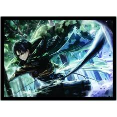 Quadro Anime Ataque De Titãs Desenho Com Moldura G01 - Vital Quadros  