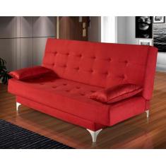 Sofá Cama Reclinável 3 Lugares Moderno Maverick Várias Cores - MJL Móv