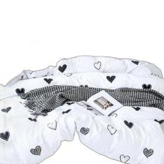 Jogo De Cama 6 Peças Completo Grife Casal  King Com Edredom